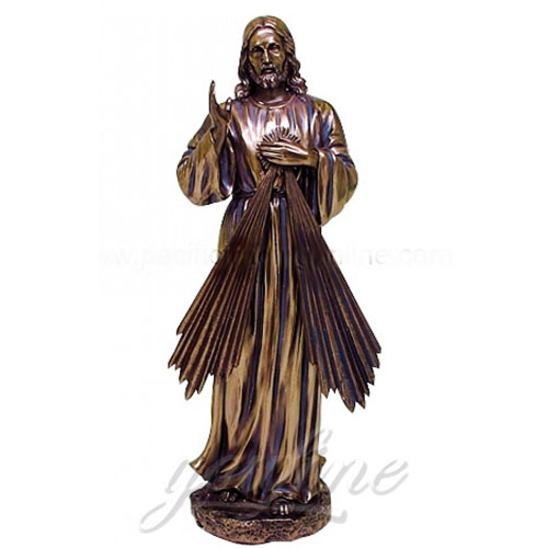 2018 Home Decor Antique Bronze Sacred heart of Jesus Religious Statues 5.9 Foot on discount