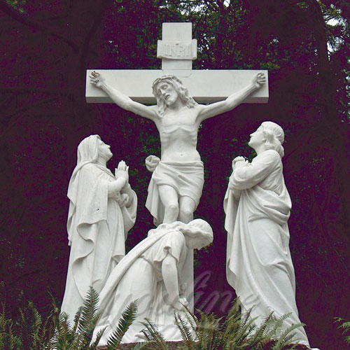 Life Size White Religious Marble Christian Jesus Statue