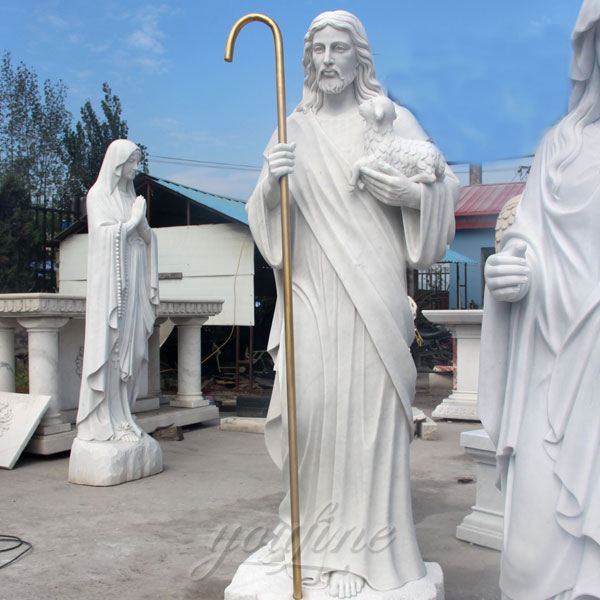 large marble sculpture outdoor religious garden jesus statues