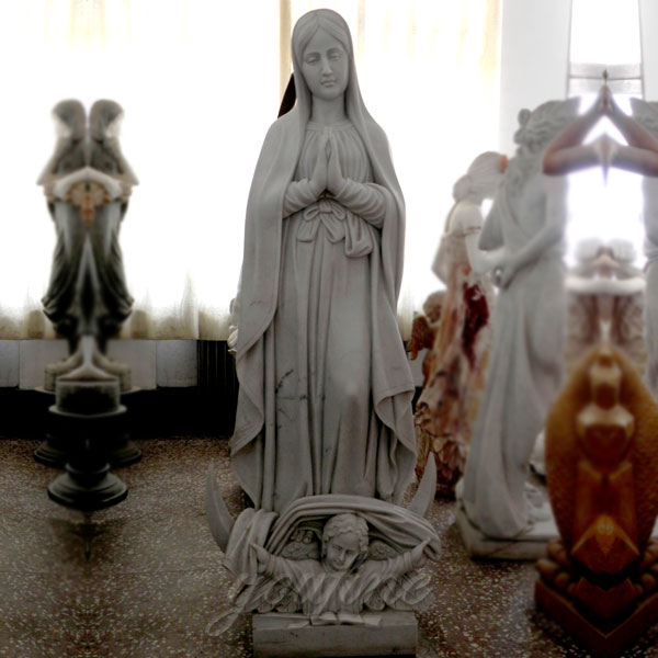 Catholic religious garden statues of mary our lady Lourdes on discount