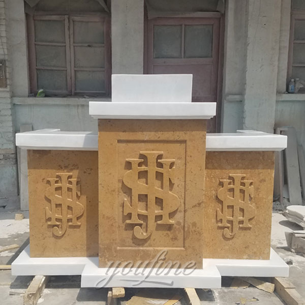 Religious catholic statues of classical design marble church pulpit furniture for sale