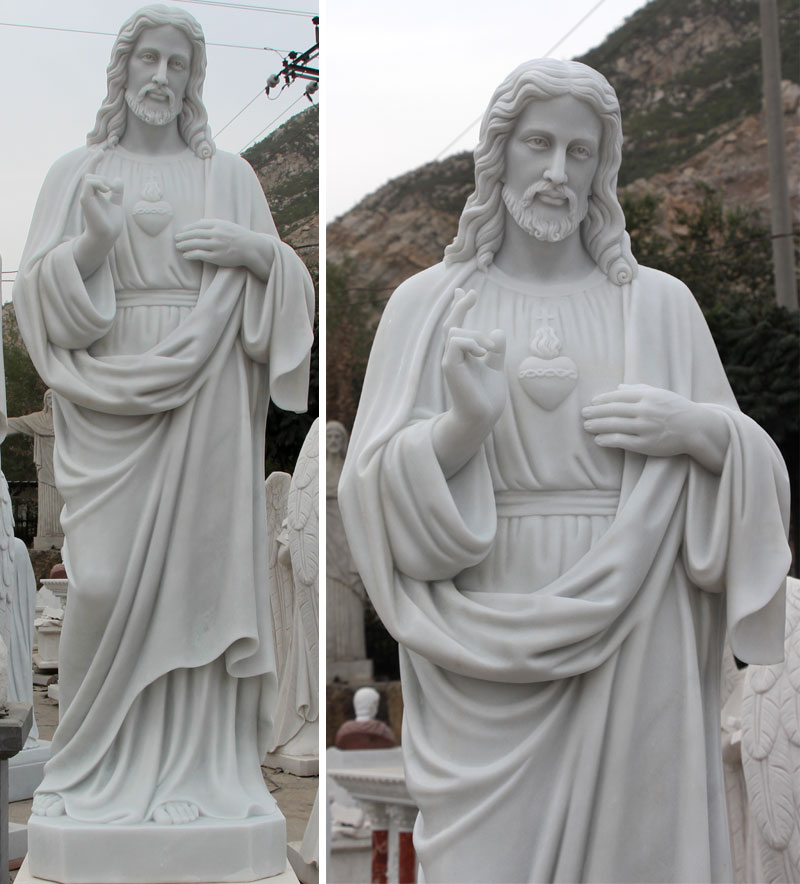 Life Size Sacred Heart of Jesus Christ Statue for sale