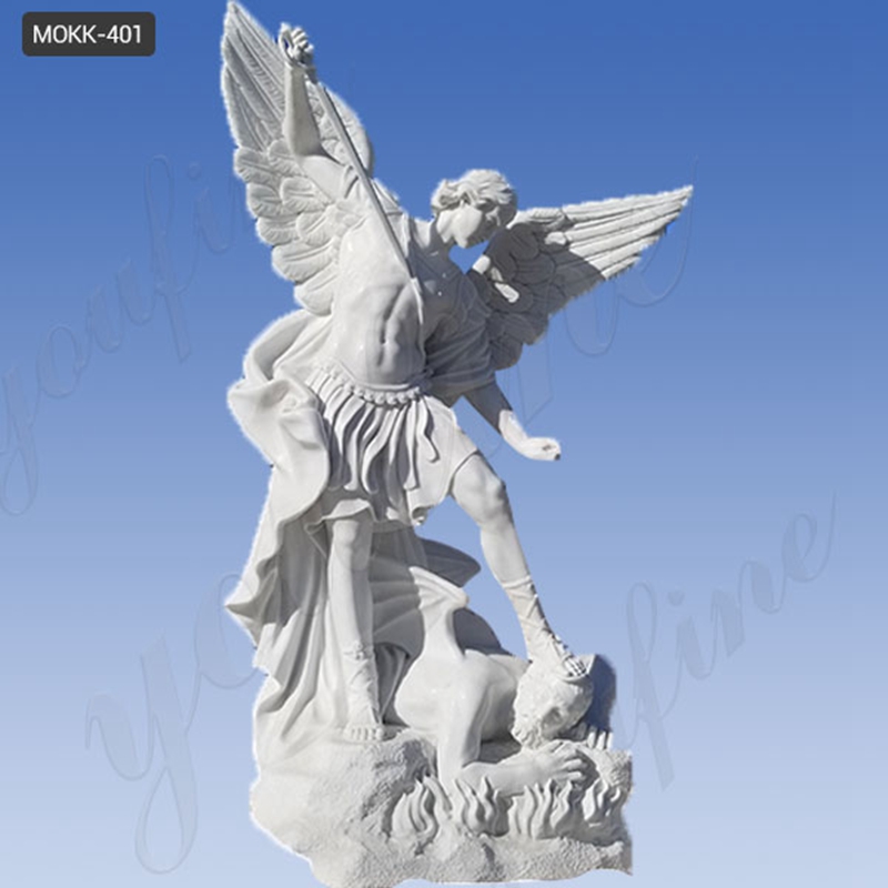 Saint Michael the Archangel Marble Statue