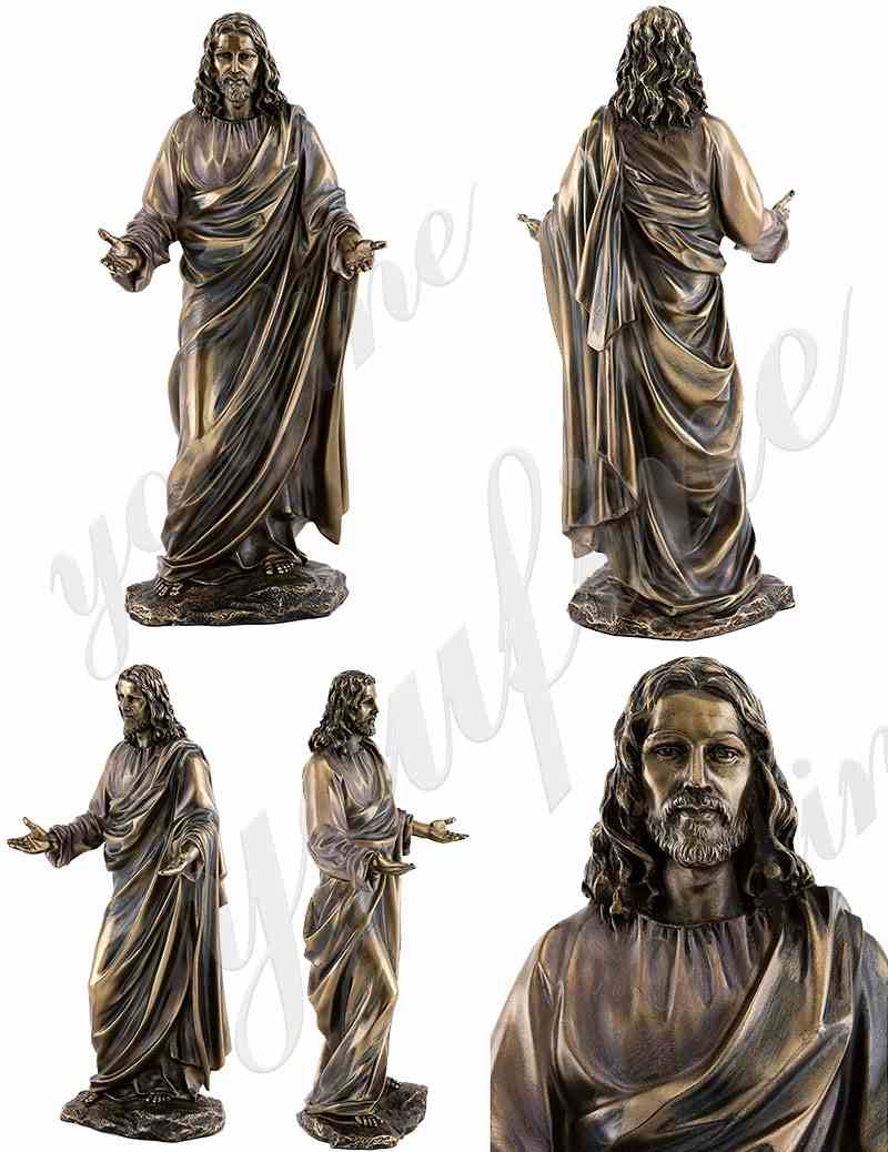 Antique Bronze Jesus Christ Statue