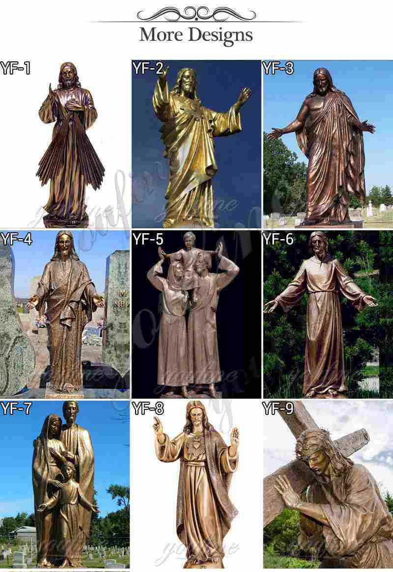 Religious Antique Bronze Jesus Christ Statue