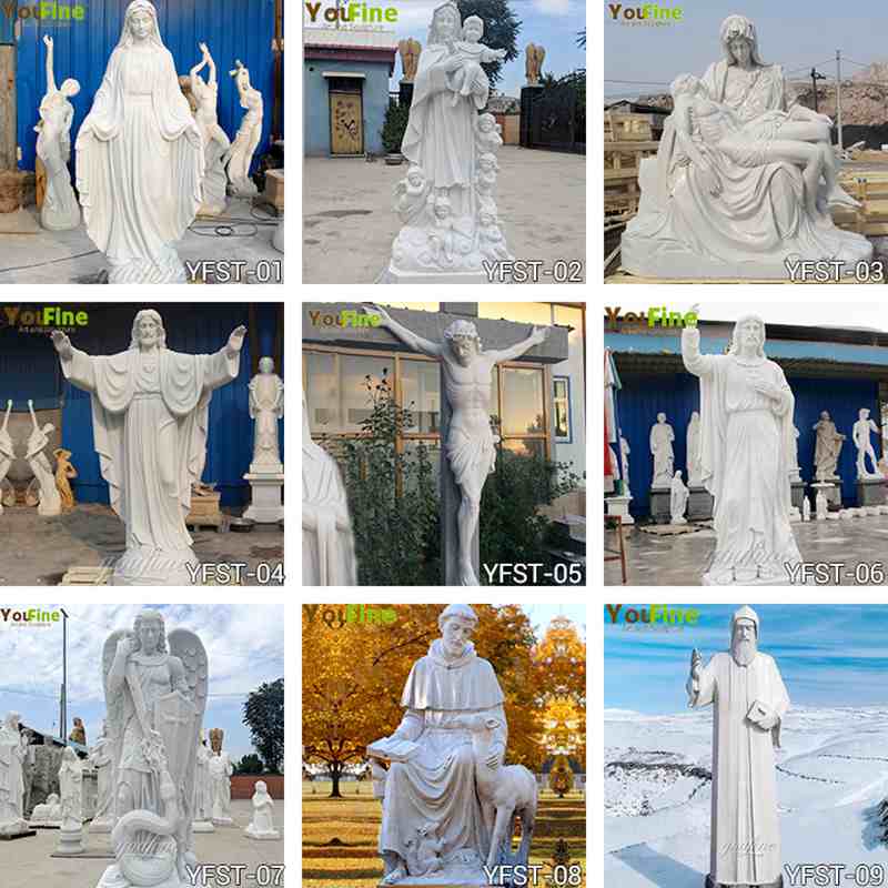 Famous Catholic Marble Archangel Gabriel Statue