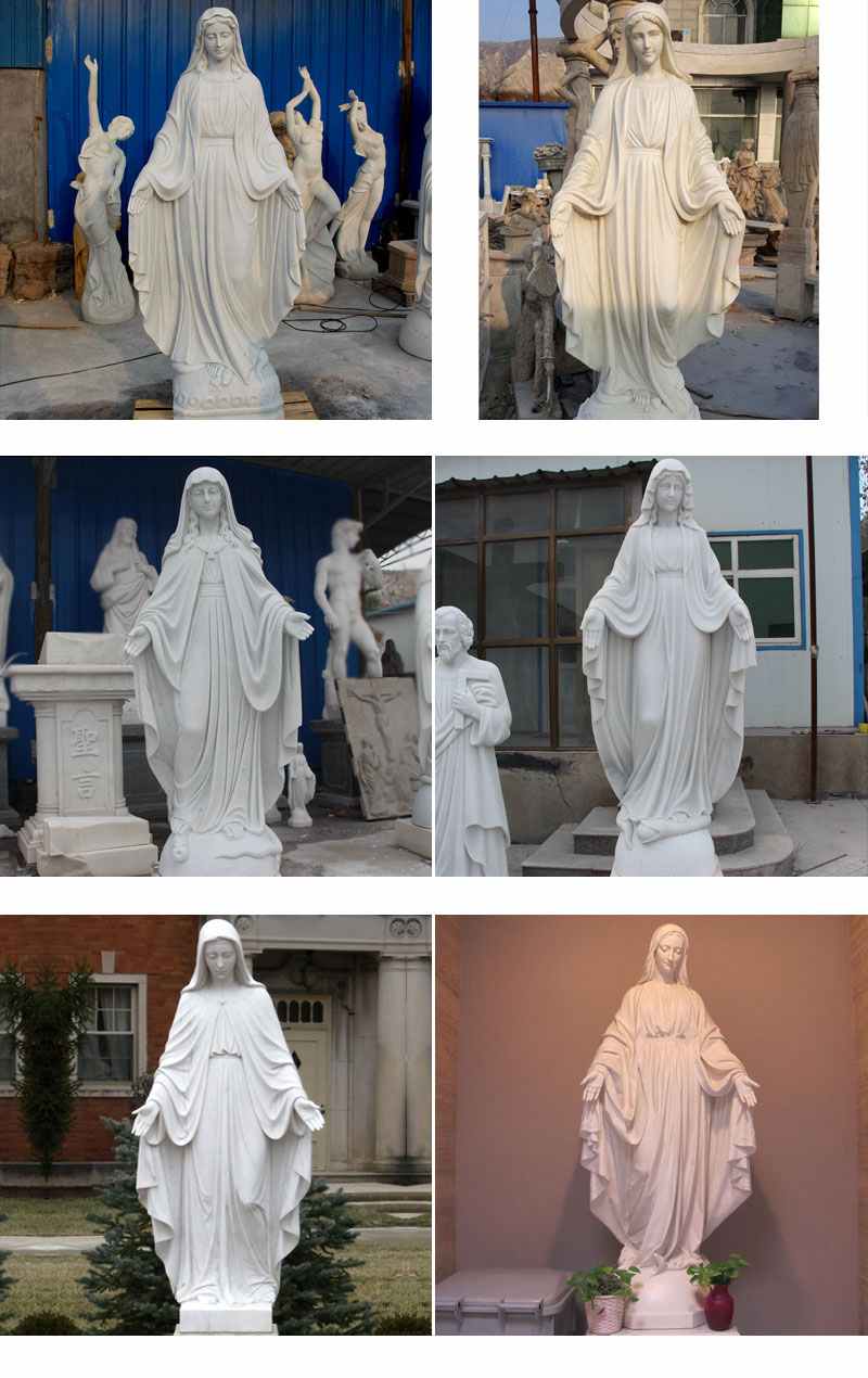 life size our lady of marble statue