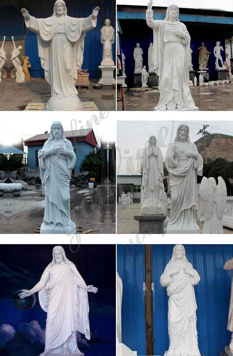 White Marble Jesus Statue