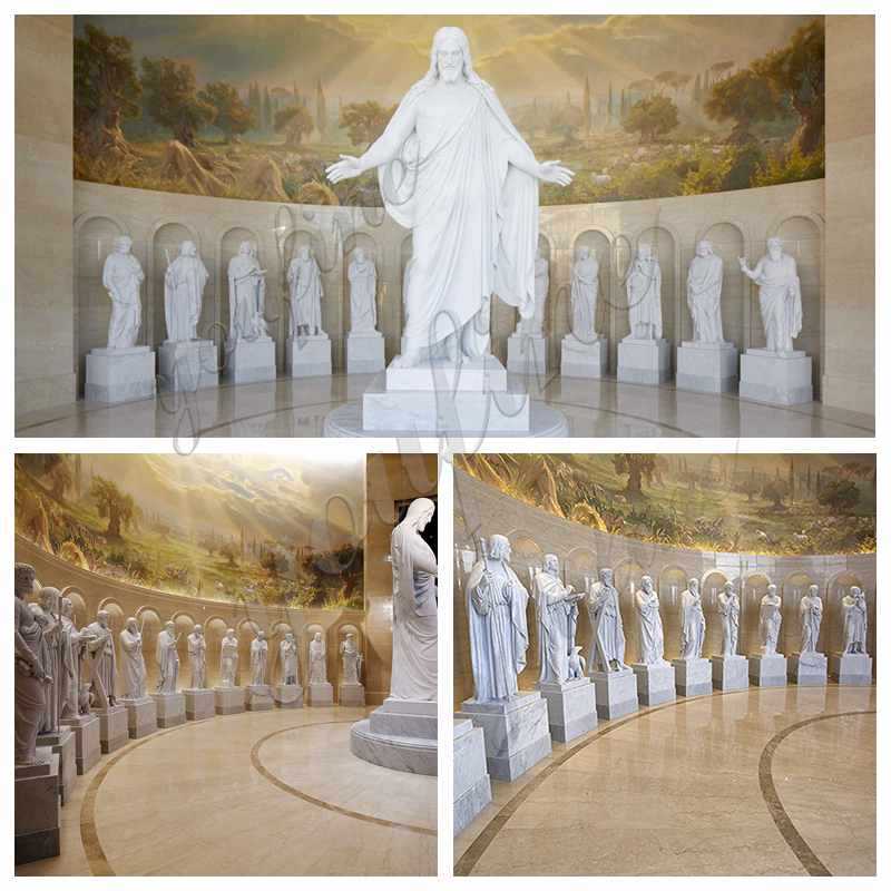 Church Decorative Marble Mount Saint Carmel Statue