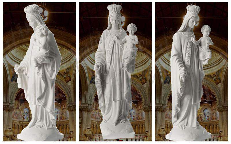 Marble Mount Saint Carmel Statue