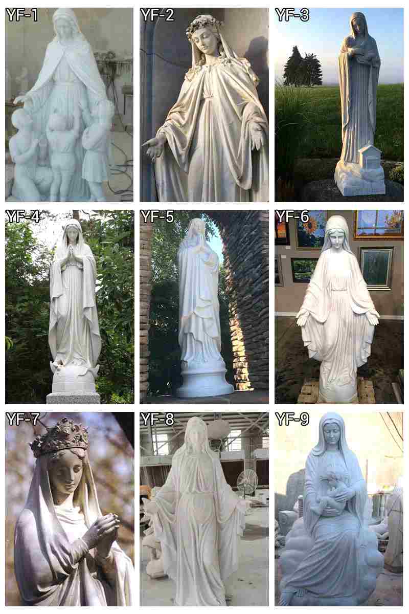 Our Lady of Perpetual Marble Stone Statue
