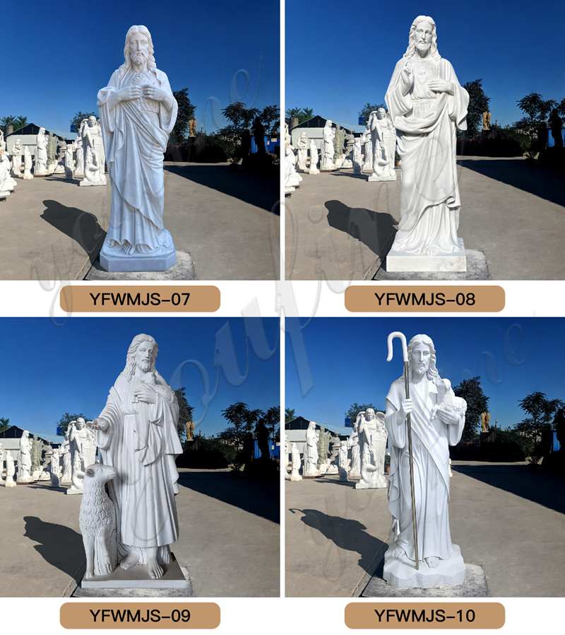 Life Size Marble Jesus Earth Statue Church Decoration for Sale CHS-824 (3)