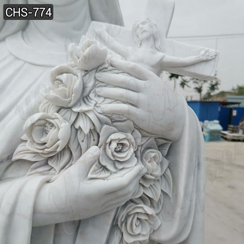 Life-size Hand-carving Blessed Teresa of Calcutta Marble Statue for Church supplier