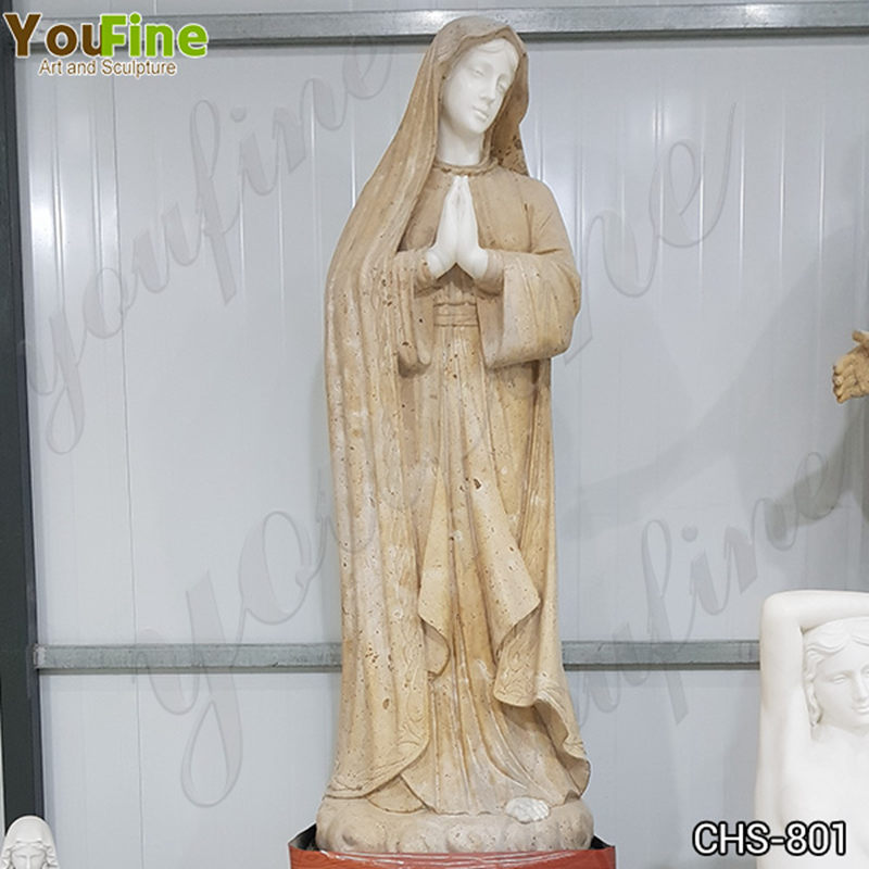 Life-size Hand-carving Marble Religious Statue Our Lady of Lourdes Factory Supply CHS-801