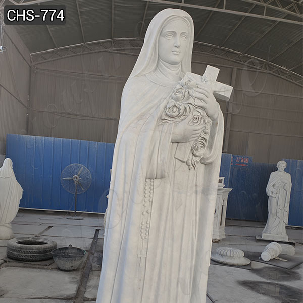 Life-size Hand-carving Blessed Teresa of Calcutta Marble Statue for Church