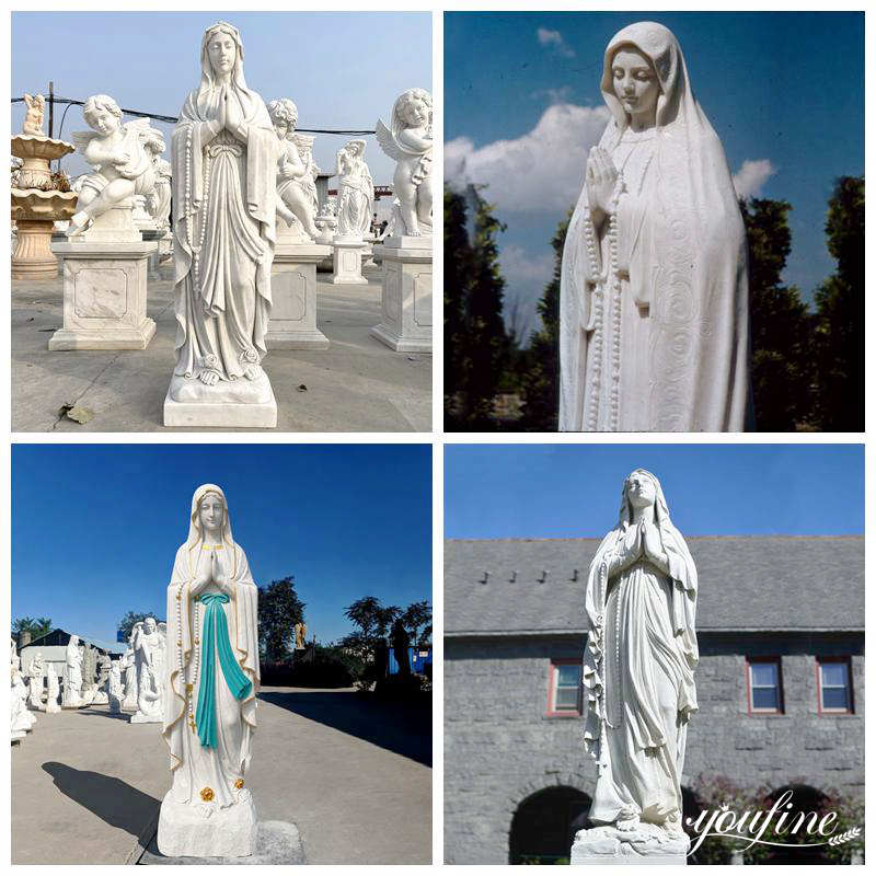Life-size Original Marble Our Lady of Lourdes Religious Statue for Church supplier
