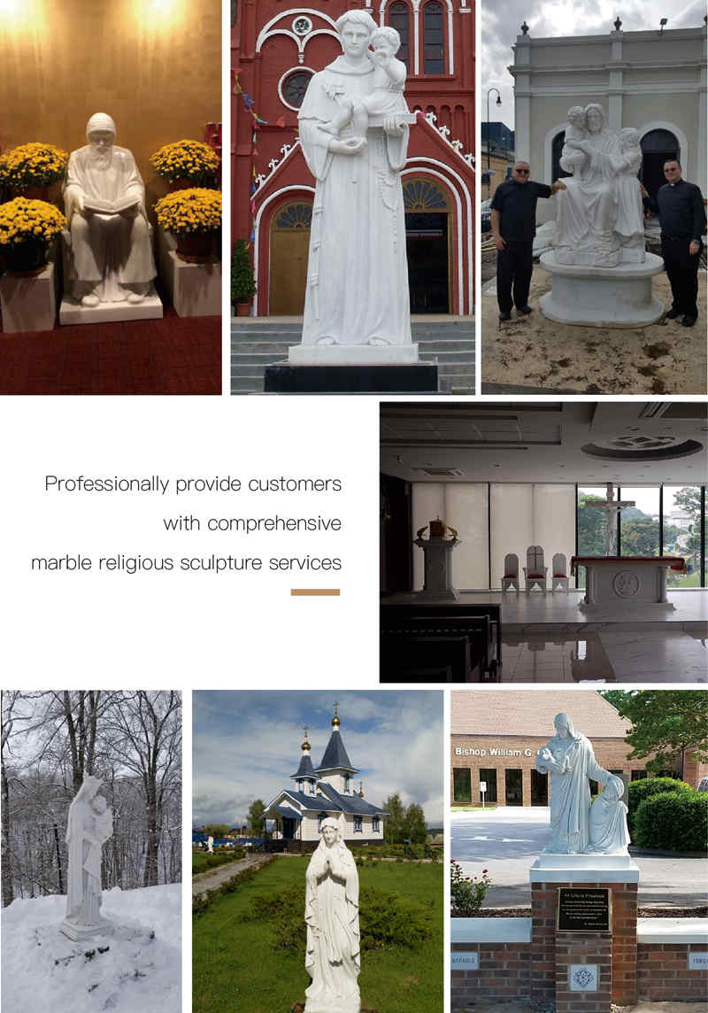 Life-size Original Marble Our Lady of Lourdes Religious Statue for Church supplier