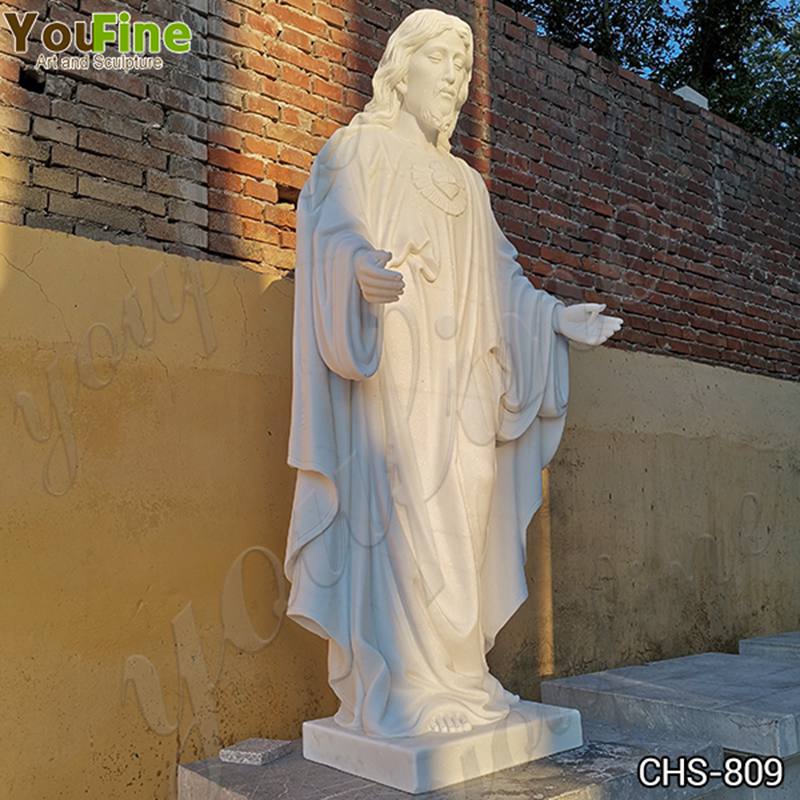Life Size Marble Jesus Statue Outdoor Decoration Factory Supply 