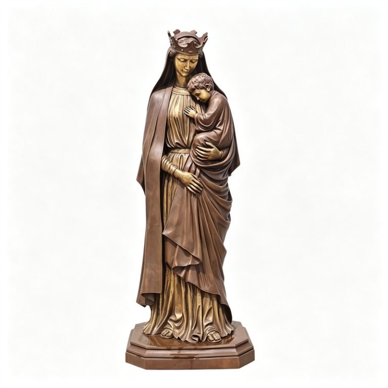 bronze Mary statue