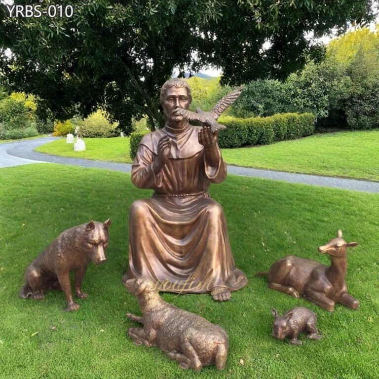 St Francis Preaching to Animals Statue for Garden for sale
