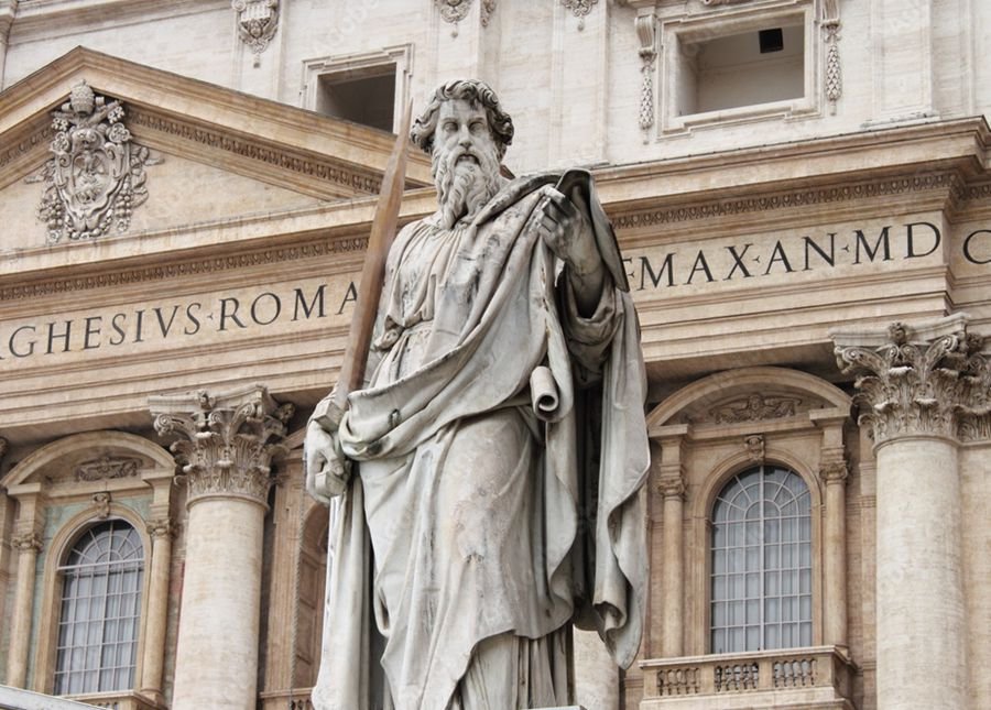 Satin Paul in St. Peter's Basilica in Vatican