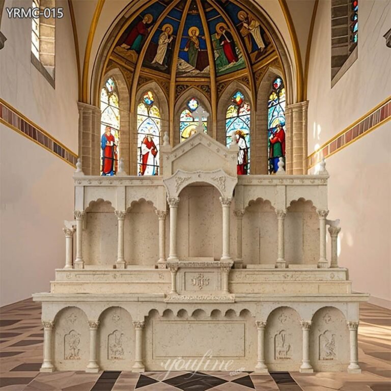 natural beige marble church altar for sale