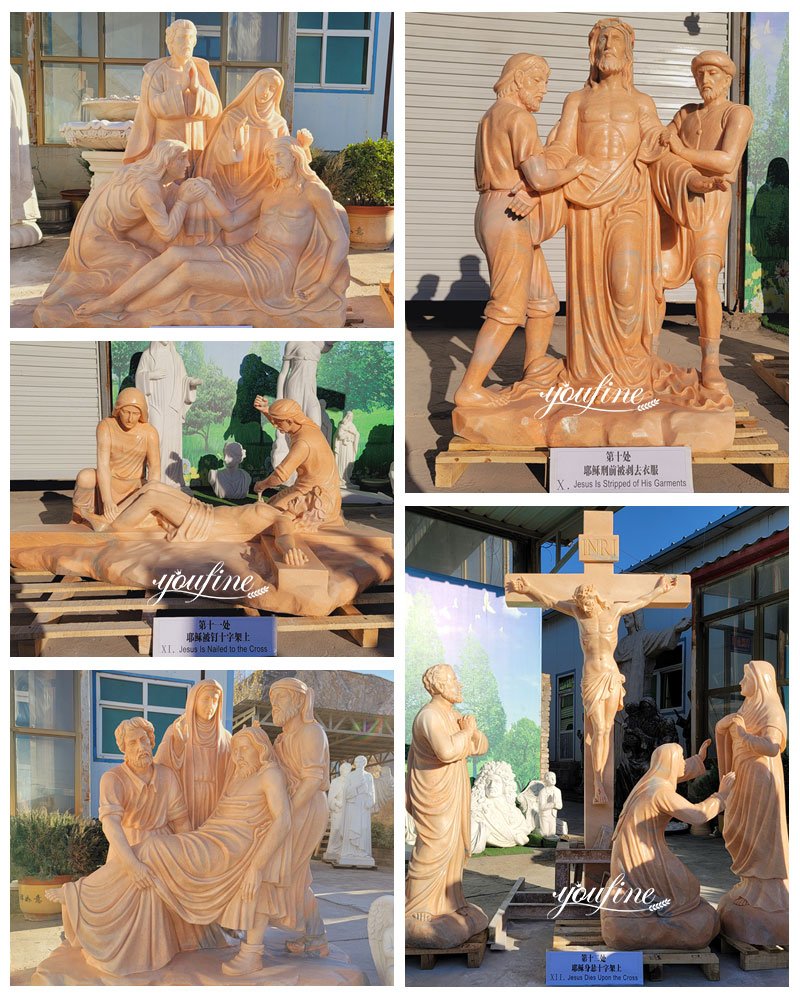 sunset14 stations of the cross art