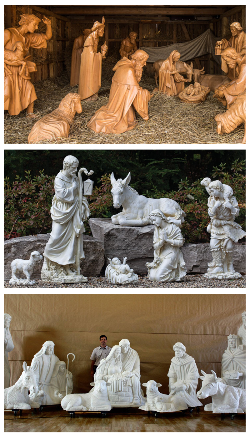 Add cow, goat and other figures sculptures