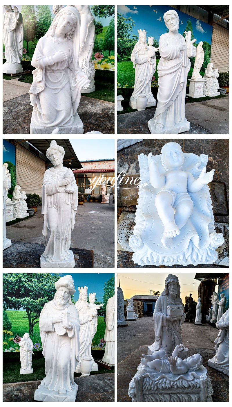 large Marble Nativity