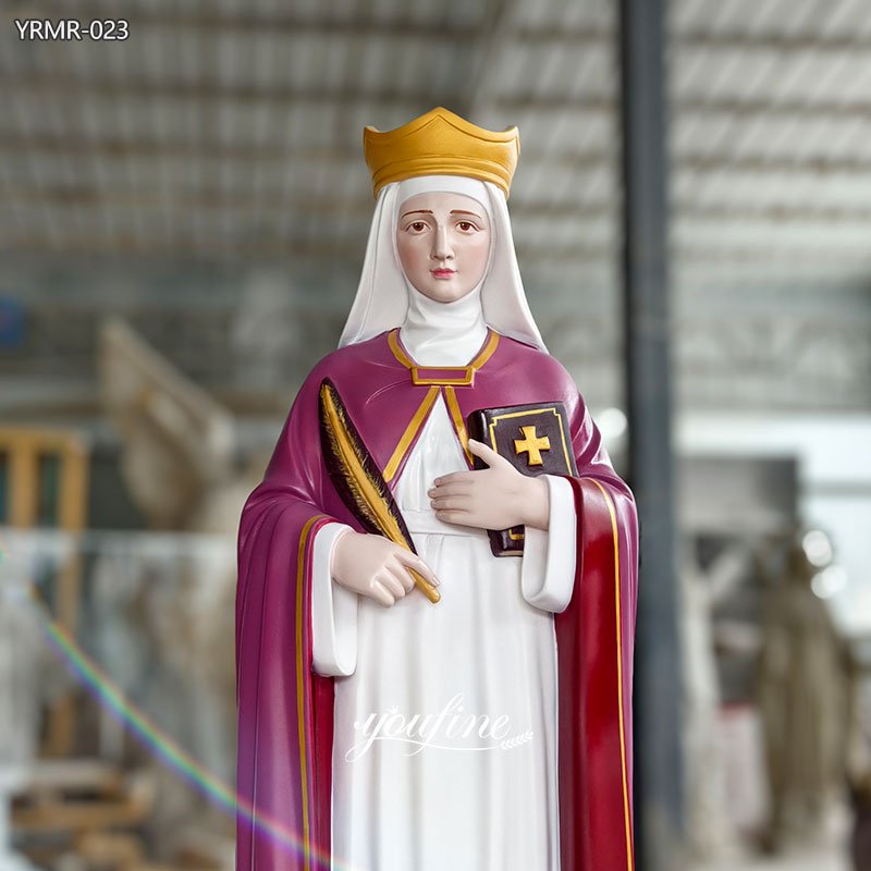  Painted St. Margaret of Scotland Statue