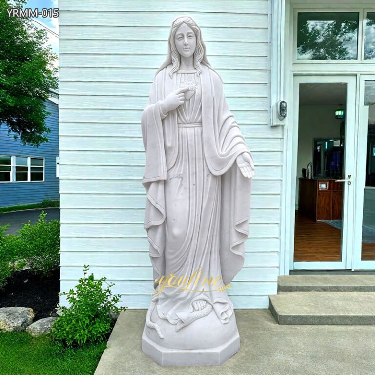 Marble Mary Statue