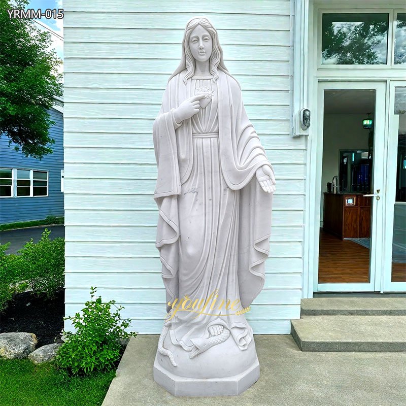 Marble Mary Statue