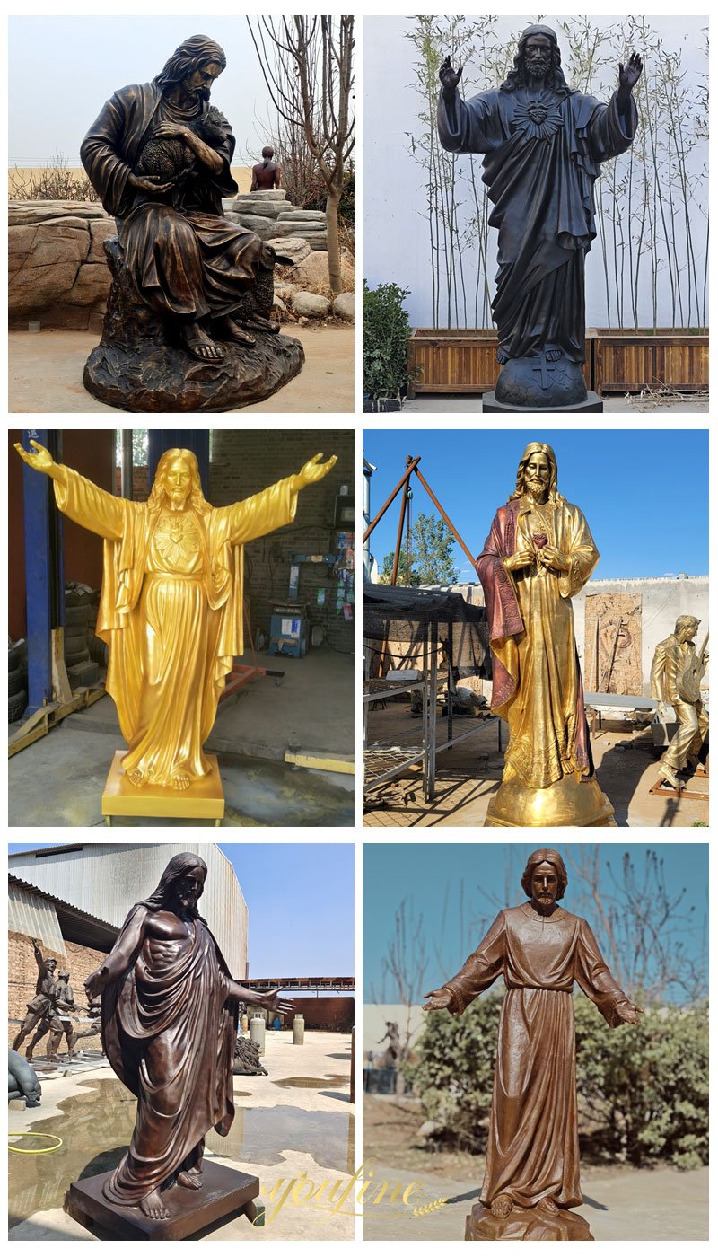 bronze jesus