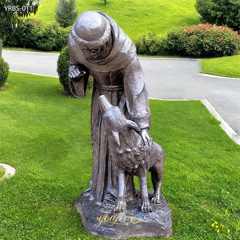 large Bronze St. Francis