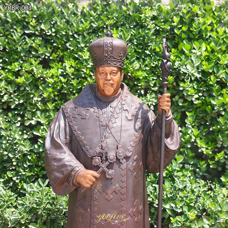 large Elderly Pope Sculpture