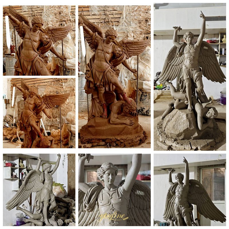 Bronze Saint Michael Statue model