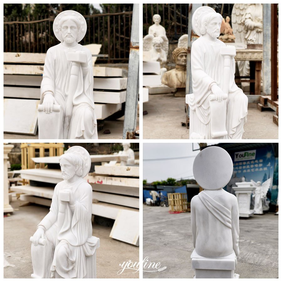 large Marble Statue of Saint Anthony