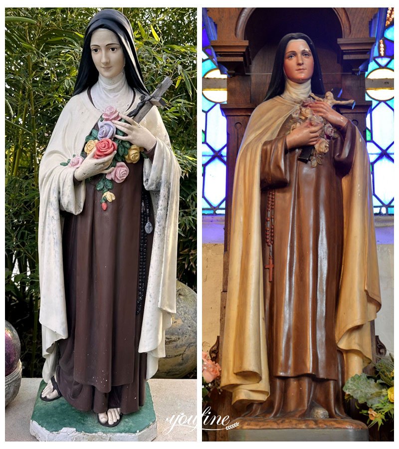 large painting-Therese-statue