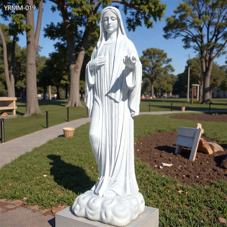 garden Marble Mary Statue