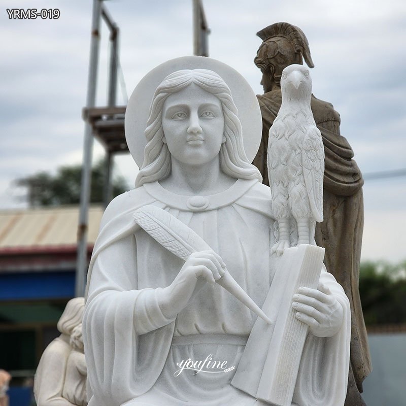 large Marble Saint John The Evangelist Statue