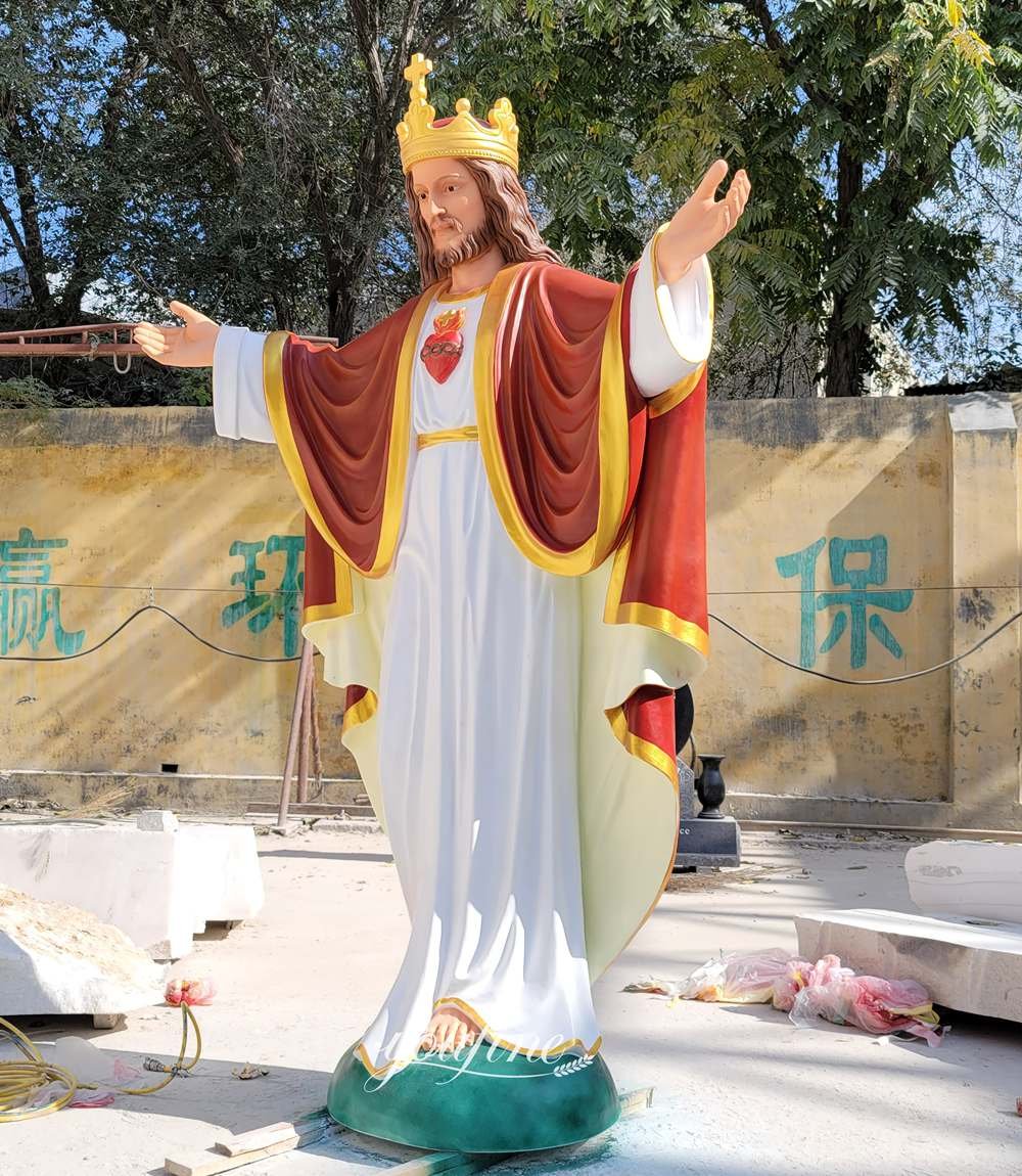 Painted Jesus Sculpture