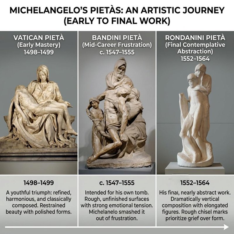 Comperations Different Pieta