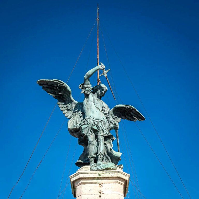 the famous Castel Sant'Angelo Statue in Rome