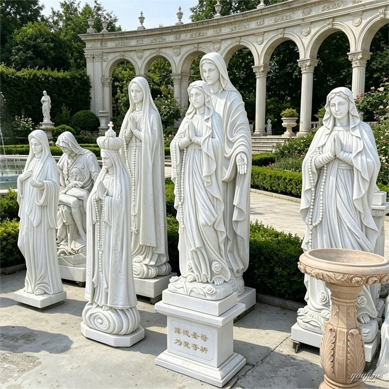 Virgin Mary statue for Catholic devotion