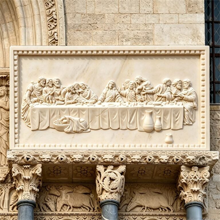 The Last supper relief