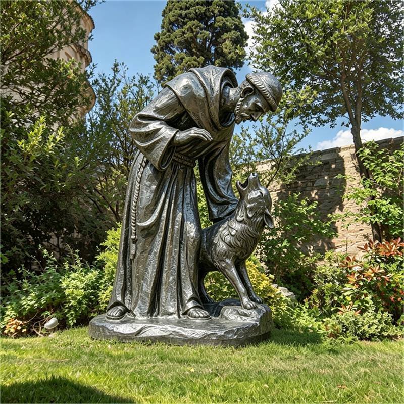 Saint Francis of Assis garden statue