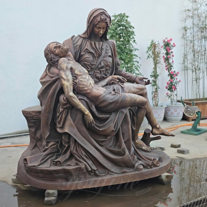 Bronze Pieta statue