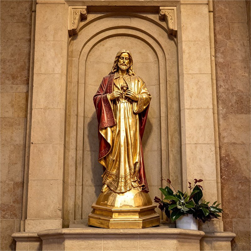 bronze jesus statue workshop foundry