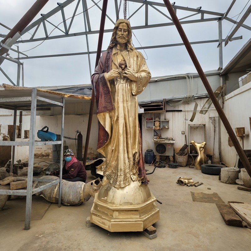 bronze Jesus statue