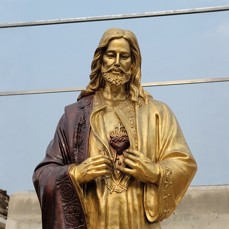 bronze Jesus statue